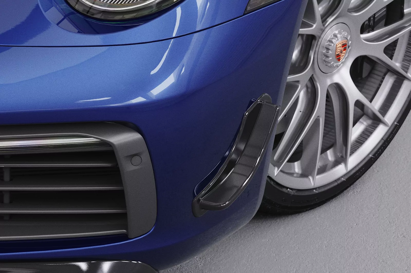 Performance Flaps für Porsche 911 / 992/991/997/996, Boxster 981, Cayman 981C FP015 Strukturiert (schwarz matt)