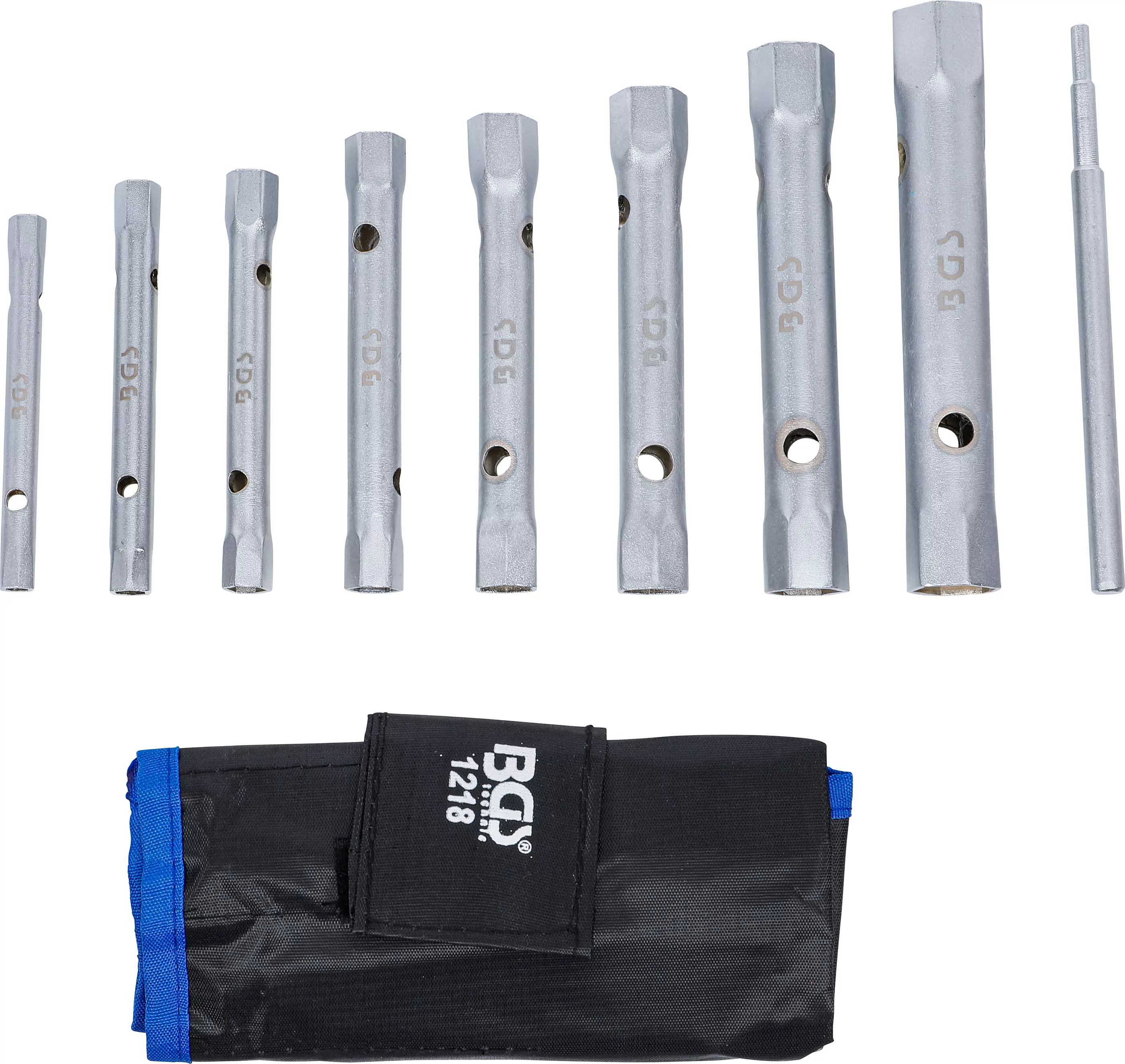 Rohrsteckschlüssel-Satz | SW 6 x 7 - 20 x 22 mm | 9-tlg.