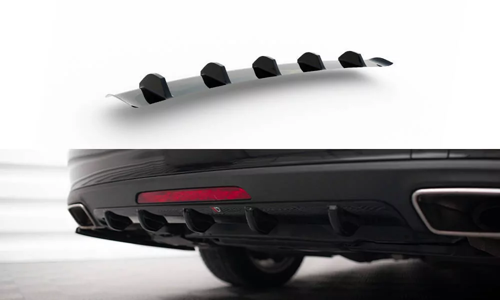 Diffusor Heck Ansatz Passend Für Passend Für Mercedes CLS C218 Schwarz Hochglanz Schwarz Hochglanz