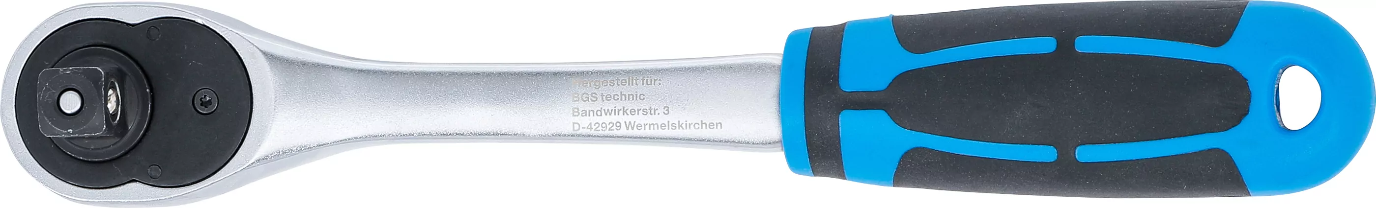 Umschaltknarre | feinverzahnt | Abtrieb Außenvierkant 12,5 mm (1/2")