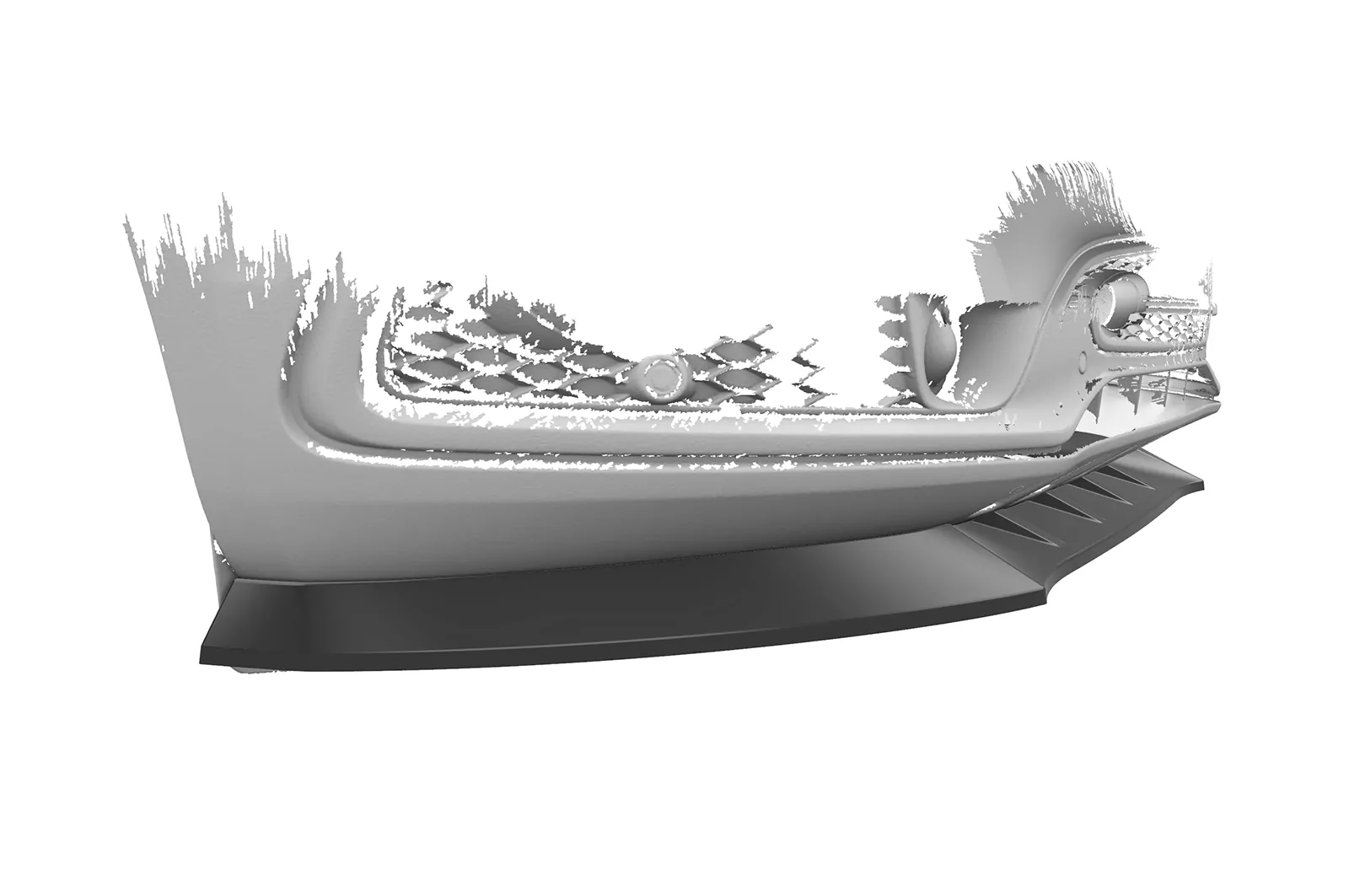 Cup-Spoilerlippe mit ABE für Audi SQ5 (8R) CSL480 Schwarz Strukturiert