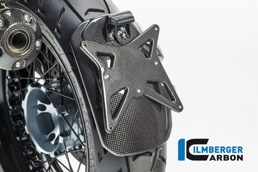 Ilmberger Carbon Spritzschutz incl. Kennzeichenträger