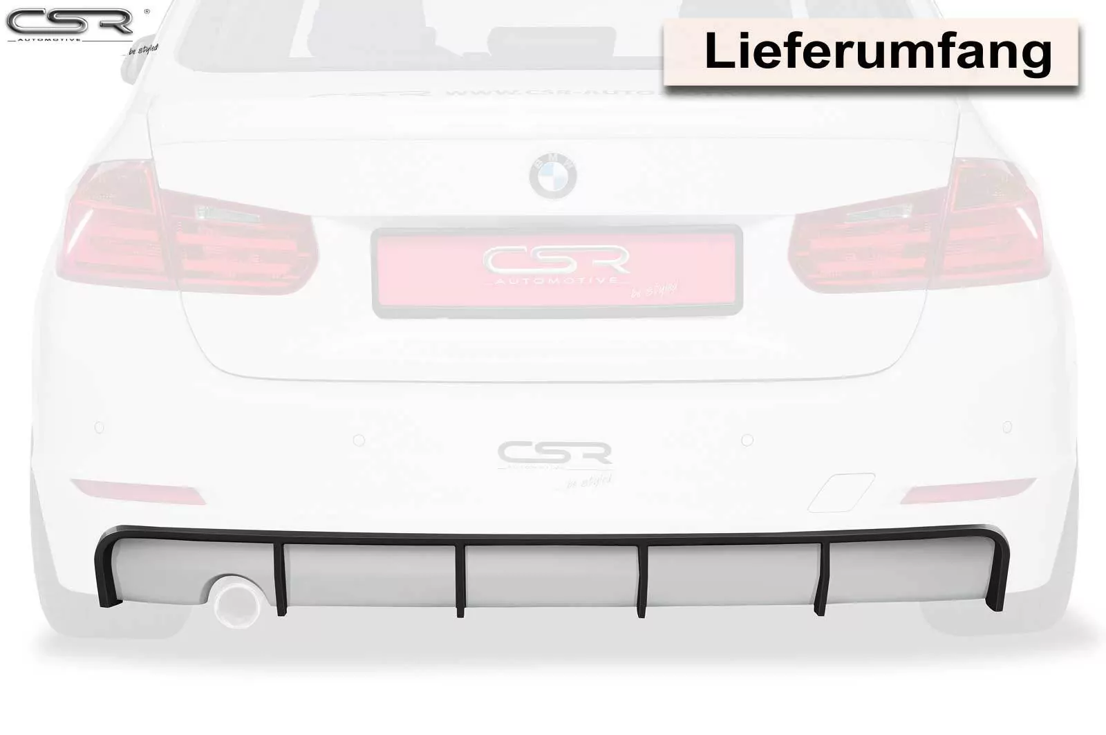 Heckansatz für BMW 3er F30, F31 Limousine/ Touring HA157