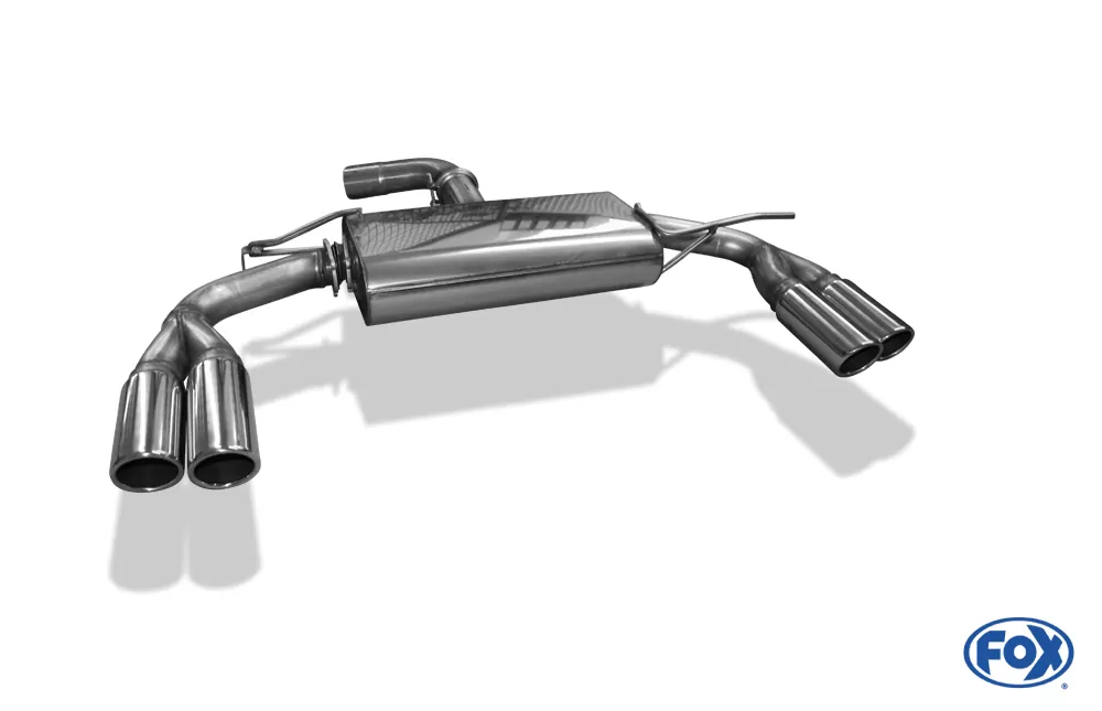 VW Beetle 2,0l - 16 (5C) Coupe & Cabrio  Endschalldämpfer Ausgang rechts/links - 2x80 Typ 16 rechts/links