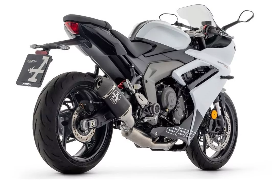 Arrow Veloce Aluminium Schwarz TRIMPH Daytona 660 2024