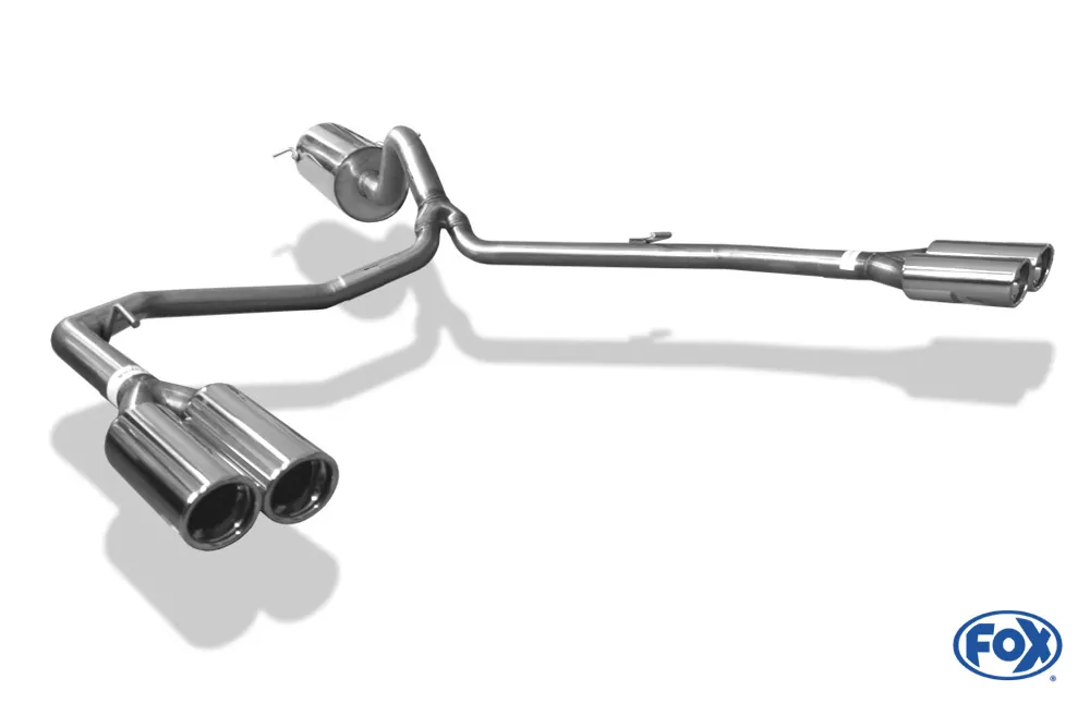 VW Amarok 4x4  Endschalldämpfer Ausgang rechts/links - 2x80 Typ 17 rechts/links