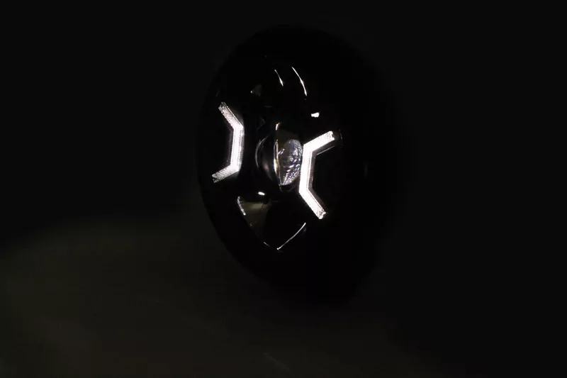 HIGHSIDER 7 Zoll HD-STYLE TYP 2 LED-Scheinwerfer E-geprüft