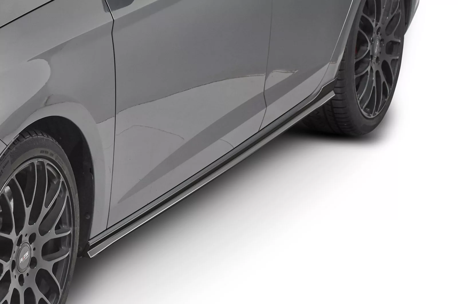 Seitenschweller für Seat Leon 3 (5F) ST / 5-Türer Lackierfreundlich (schwarz matt)