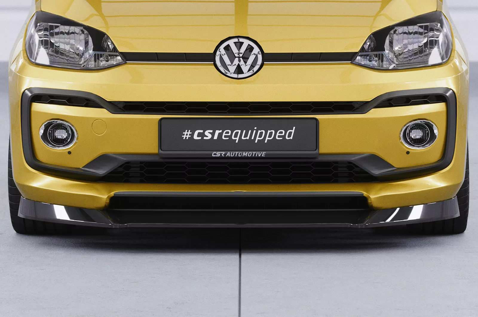 Cup-Spoilerlippe mit ABE für VW up! CSL353 Strukturiert (schwarz matt)