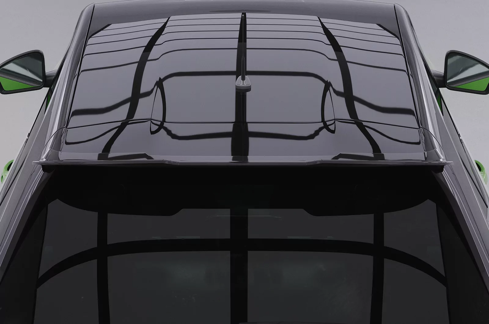 Heckflügel mit ABE für Opel Mokka B HF917 Schwarz Strukturiert