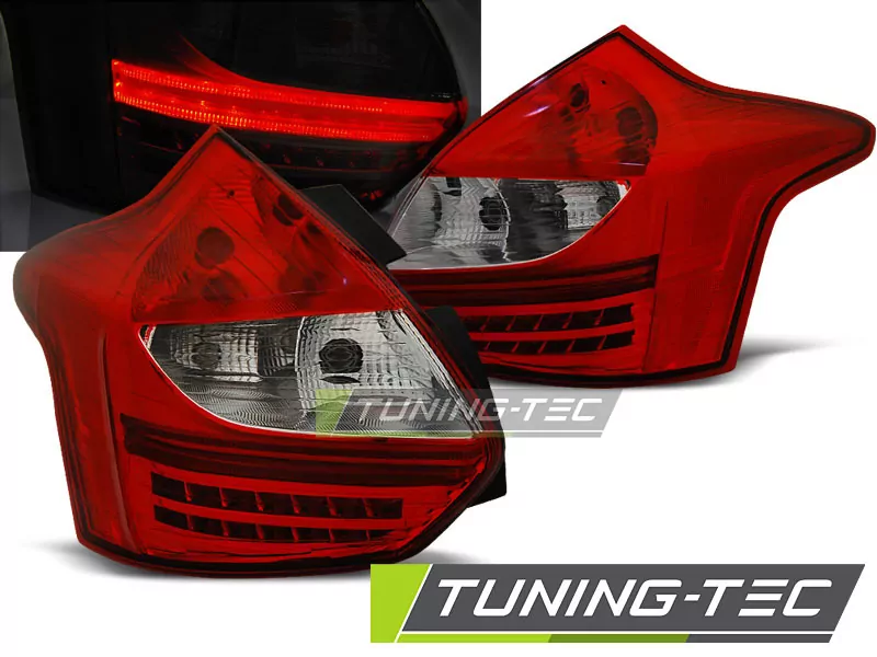Ford Focus 3 11-10.14 Hatchback Red White Led 