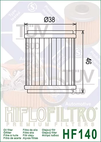 Hiflo Ölfilter Hf140