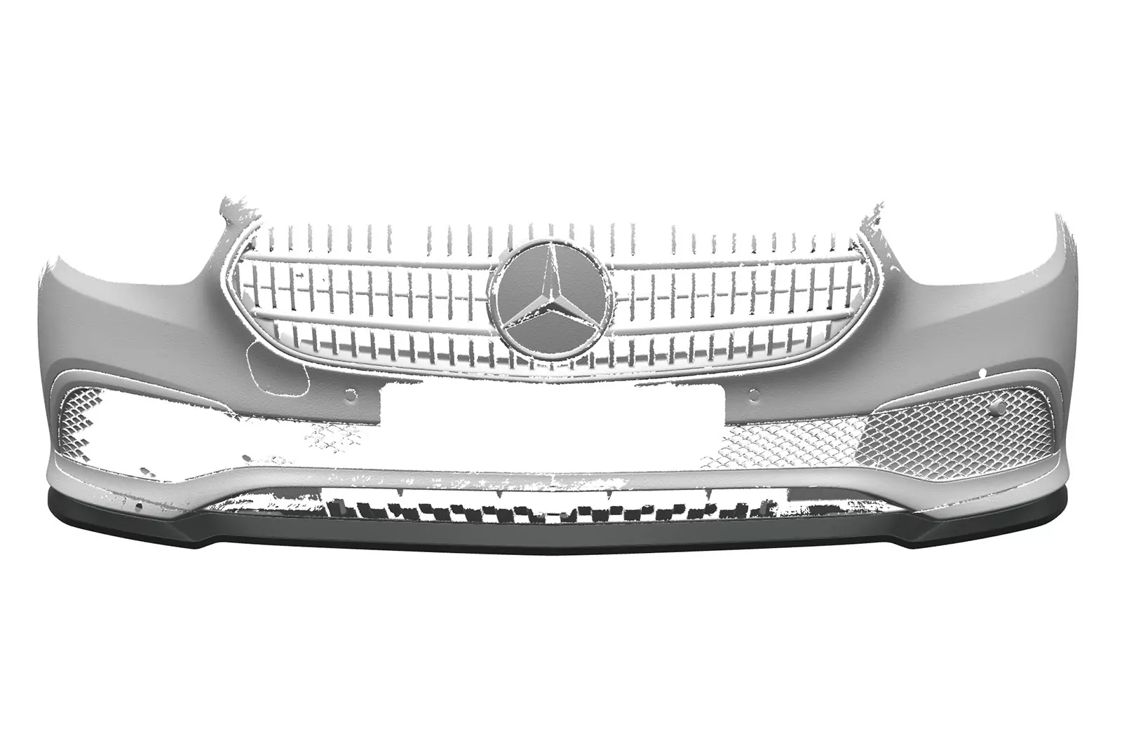 Cup-Spoilerlippe mit ABE für Mercedes-Benz E-Klasse W213/S213 CSL557 Schwarz Strukturiert