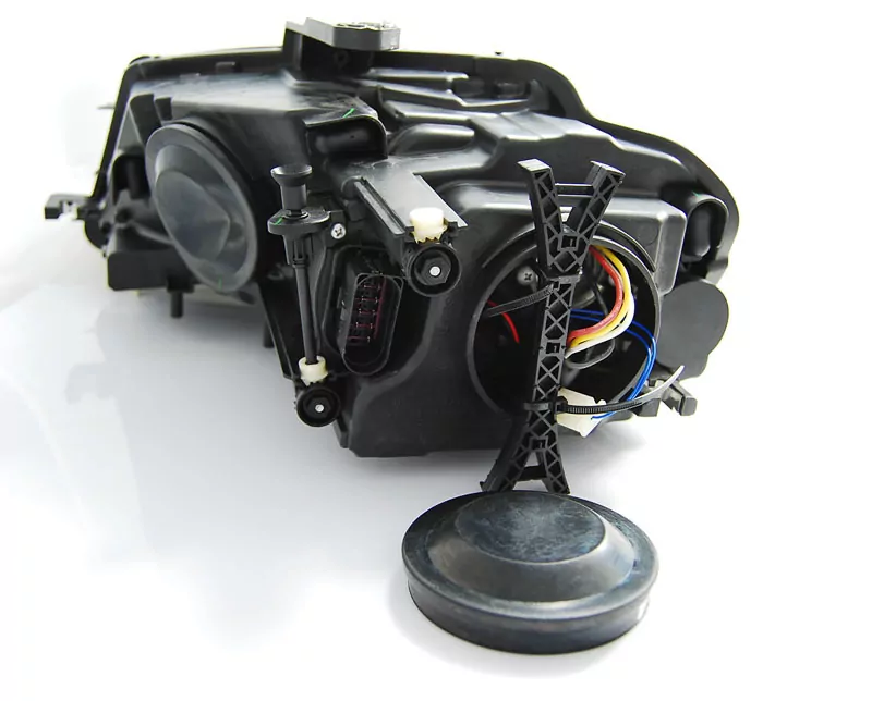 HEADLIGHTS TRUE DRL BLACK fits AUDI A3 8P 08-12