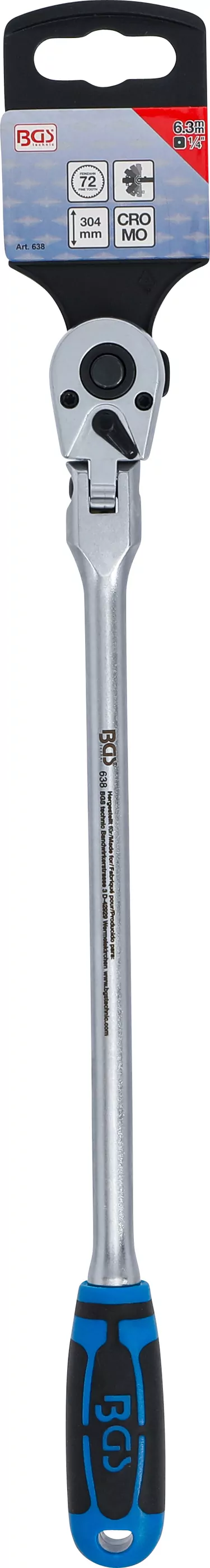 Gelenkknarre | arretierbar | extra lang | Abtrieb Außenvierkant 6,3 mm (1/4") | 304 mm