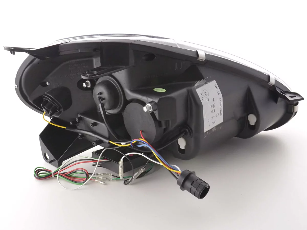 Scheinwerfer Set Daylight LED Tagfahrlicht Fiat Grande Punto 199 schwarz