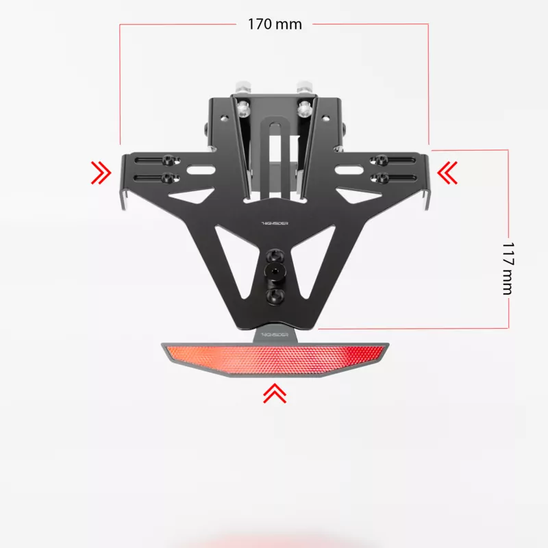 HIGHSIDER AKRON-RS, CB 500 F/FA, 17- (PC58/63), CBR 500 R/RA, 17- (PC57/62), ohne Kennzeichenbeleuchtung