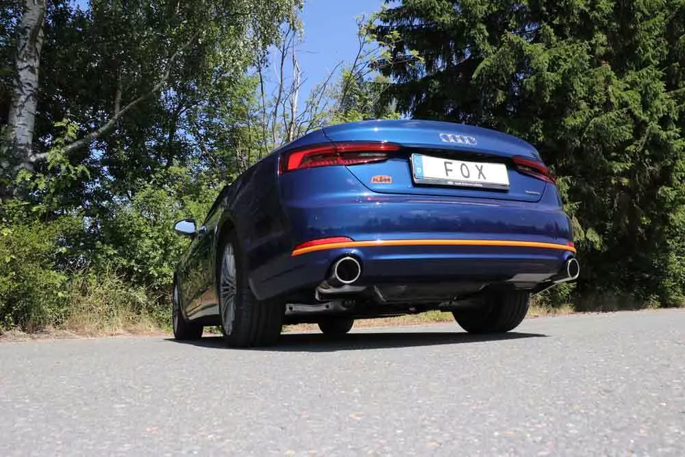 Audi A5 quattro B9 Cabrio  Endschalldämpfer rechts/links für 1-Rohr einflutig - 1x100 Typ 16 rechts/links