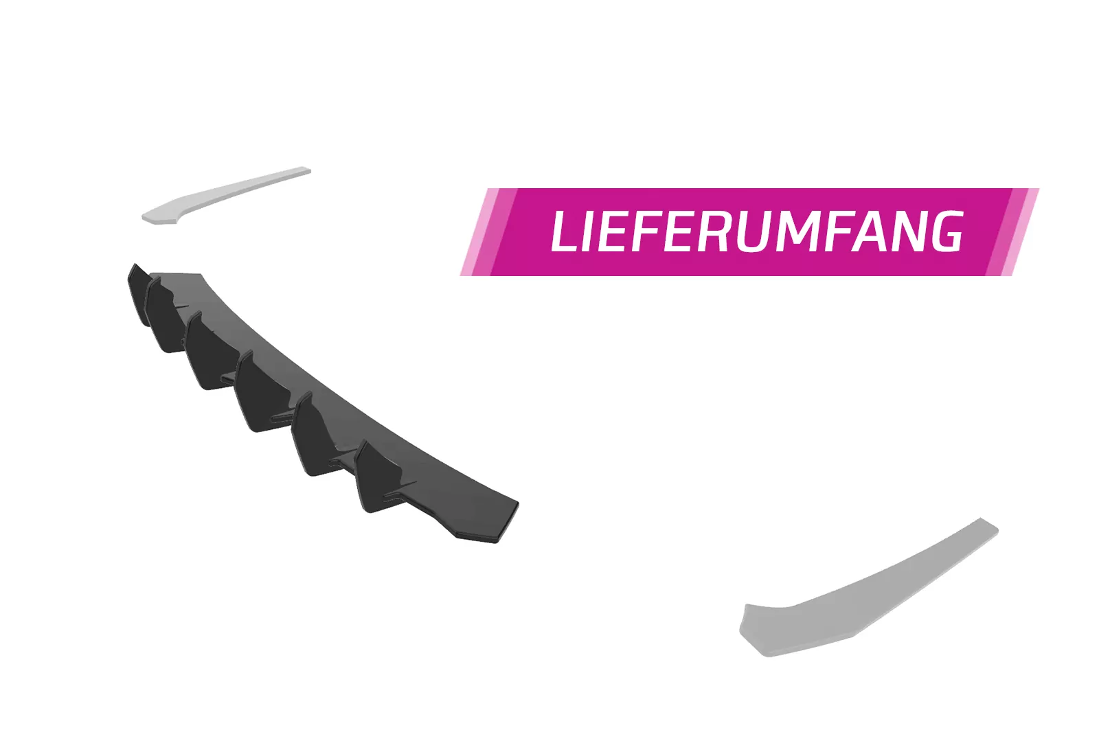 Racing Diffusor / Heckansatz für Audi A4 B9 (Typ 8W) Avant S-Line HA366