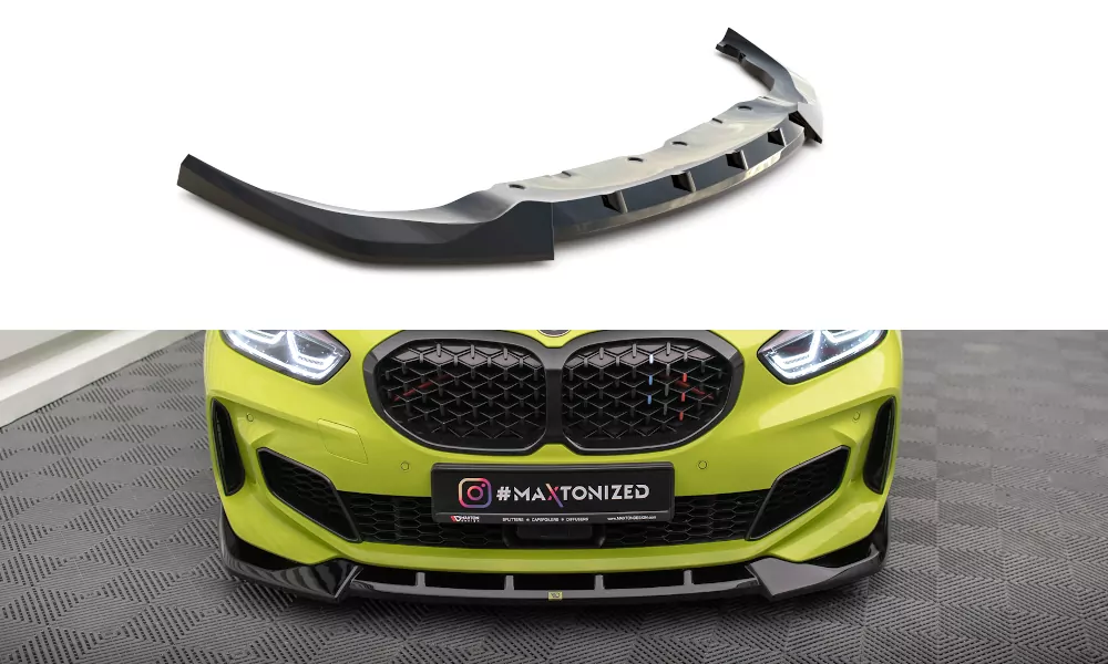 Street+ Spoilerlippe Front Ansatz V.6 Passend Für BMW 1er M-Paket / M135i / 128ti F40  