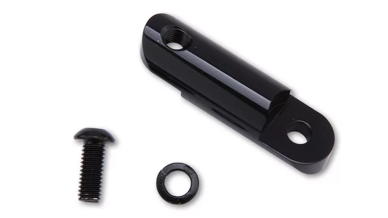 HIGHSIDER pro 16-L Spiegelverlängerung Schwarz glänzend