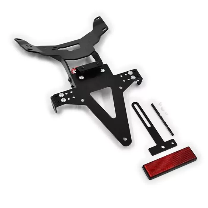 Kennzeichenhalter-Set | DUC Monster 1200/S | 14-16 verstellbar | inklusive Reflektor | Halter | KZB