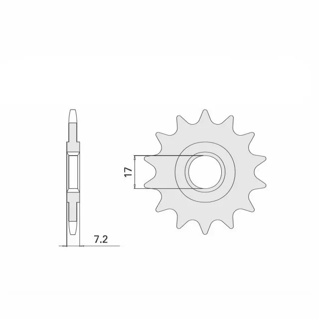 Ritzel 12 Zähne Teilung 420