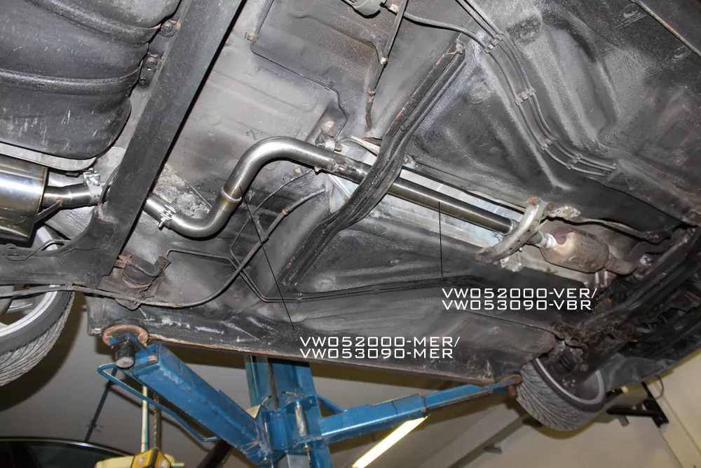VW Golf IV Cabriolet  Mittelschalldämpferersatzrohr