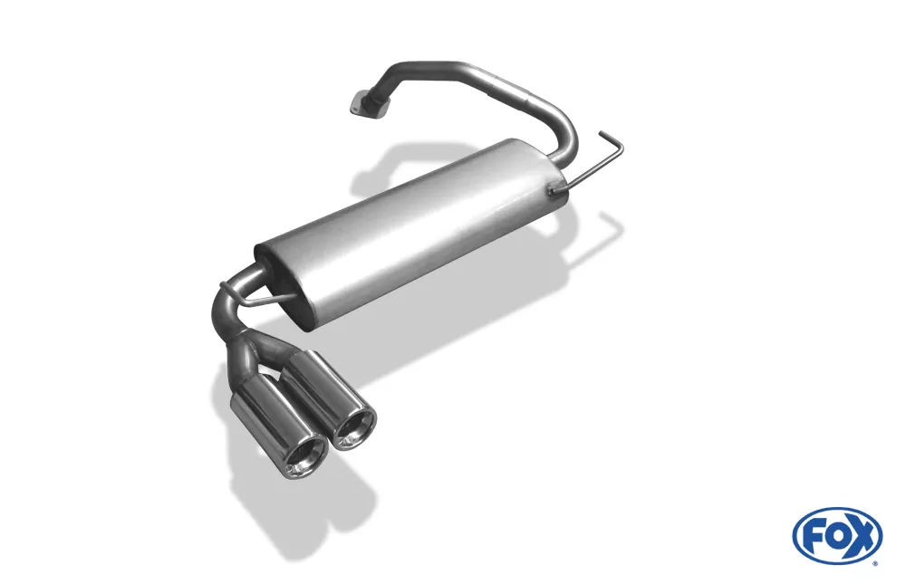 Mazda 323F/323C Typ BA  Endschalldämpfer quer - 2x80 Typ 13