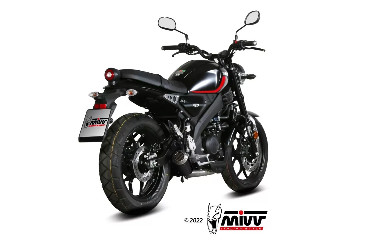 MIVV MK3 Edelstahl Schwarz YAMAHA XSR 125 22-