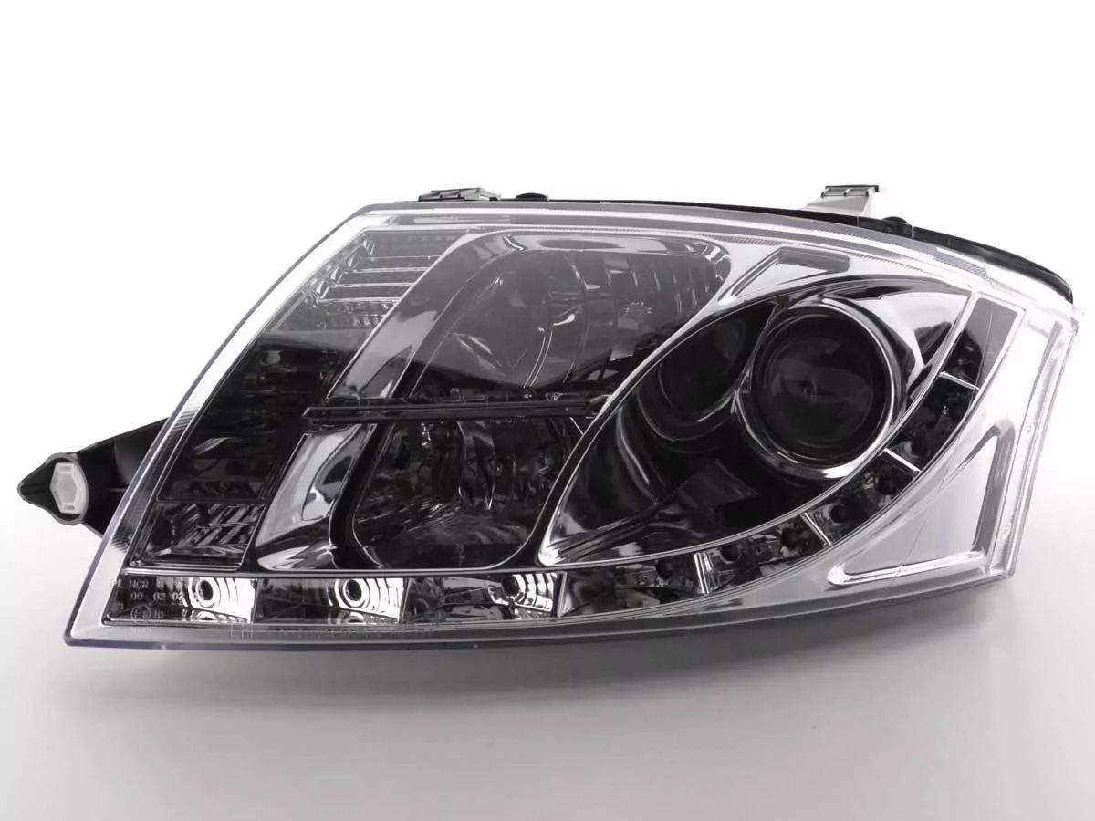 Scheinwerfer Set Daylight LED TFL-Optik Audi TT Typ 8N Bj. 99-06 chrom