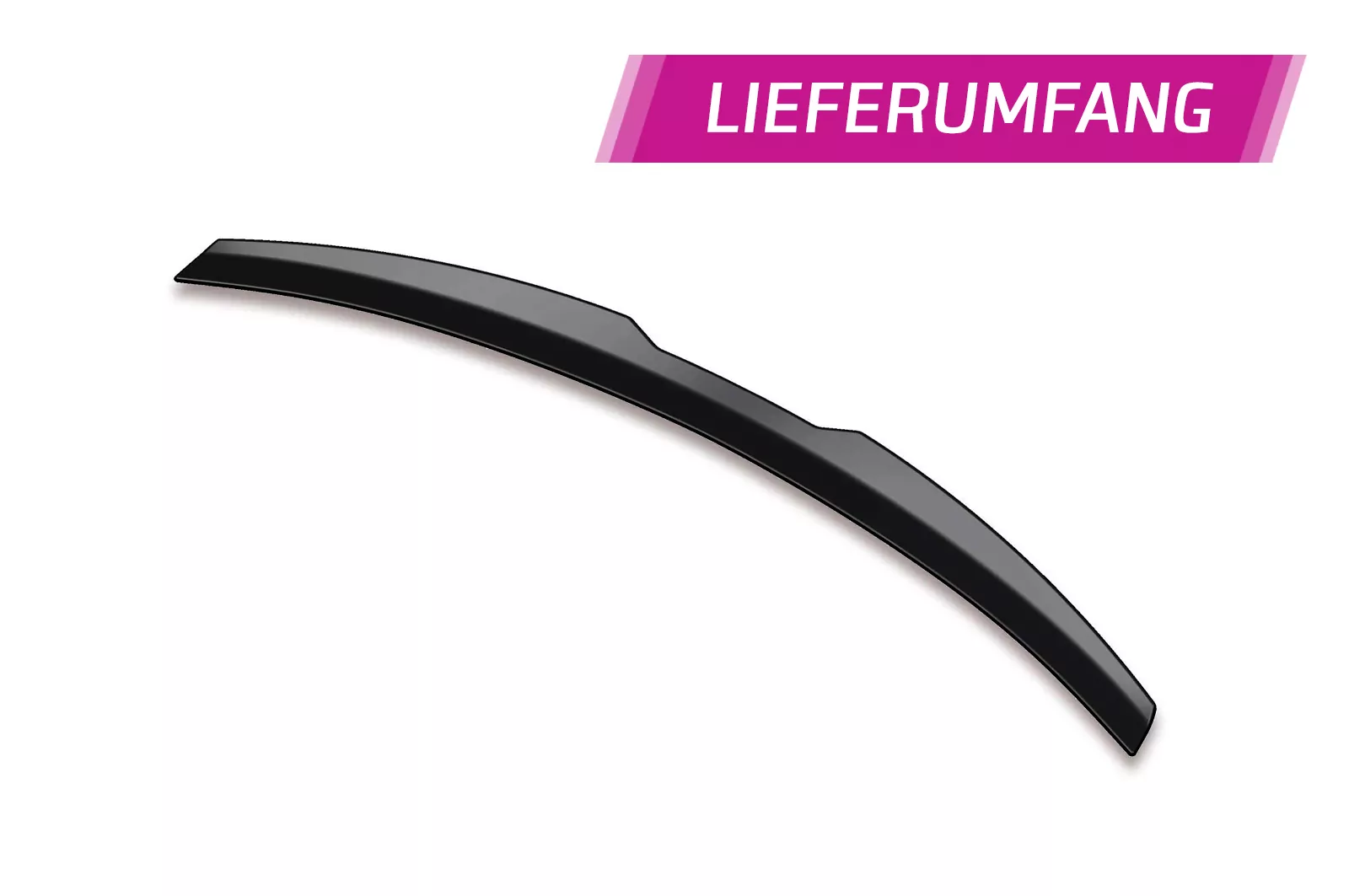 Heckflügel mit ABE für Kia Stinger GT HF660 Strukturiert (schwarz matt)