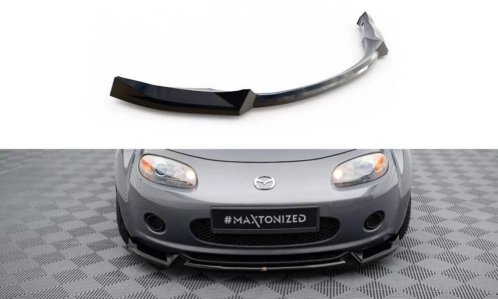 Front Ansatz V.2 Für Mazda MX5 NC (Mk3) Schwarz Hochglanz