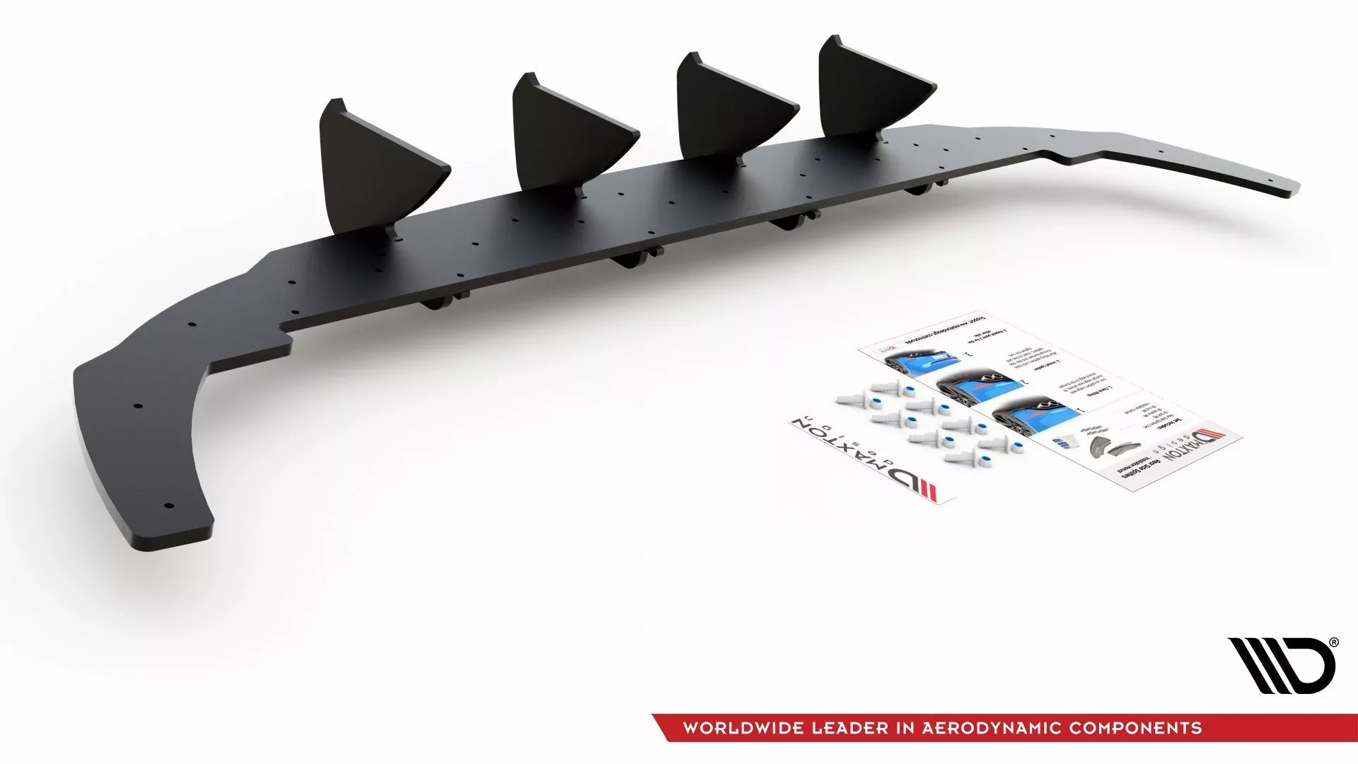 Robuster Heck Ansatz Flaps Diffusor Passend Für Diffusor V.1 Passend Für VW Golf 8