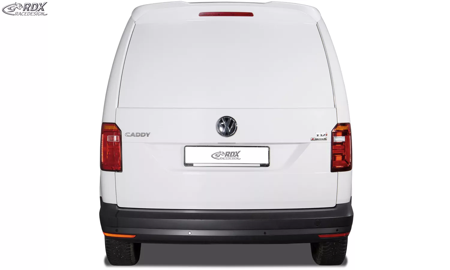 RDX Heckspoiler für VW Caddy 2K 2KN (2015-2020) mit Heckklappe Dachspoiler Spoiler Flügeltürer