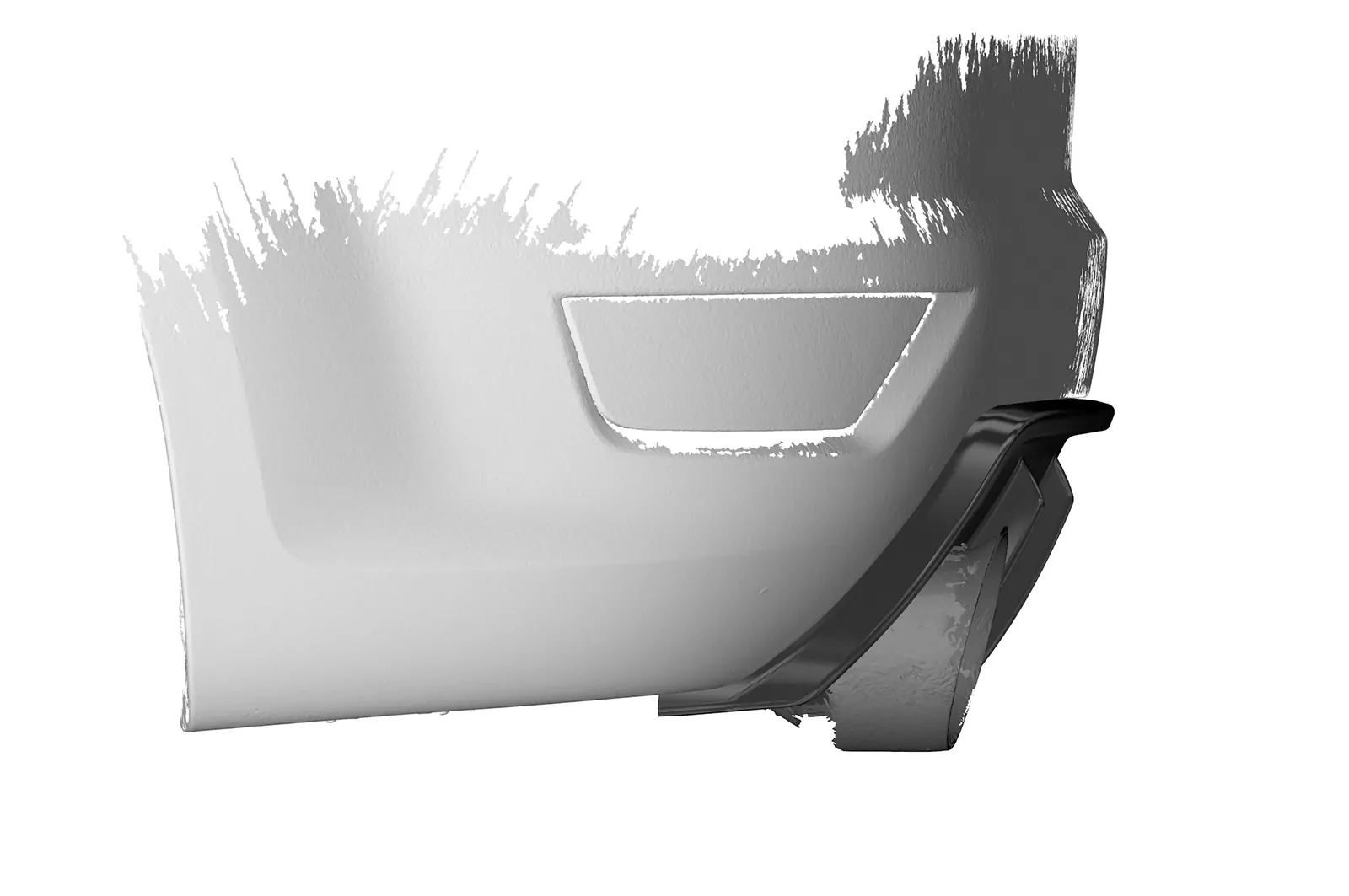 Heckansatz für Ford Focus ST MK2 HA271 Strukturiert (schwarz matt)