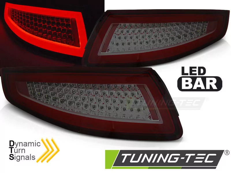 Led Bar Tail Lights Red Smoke Seq Fits Porsche 911 997 04-09