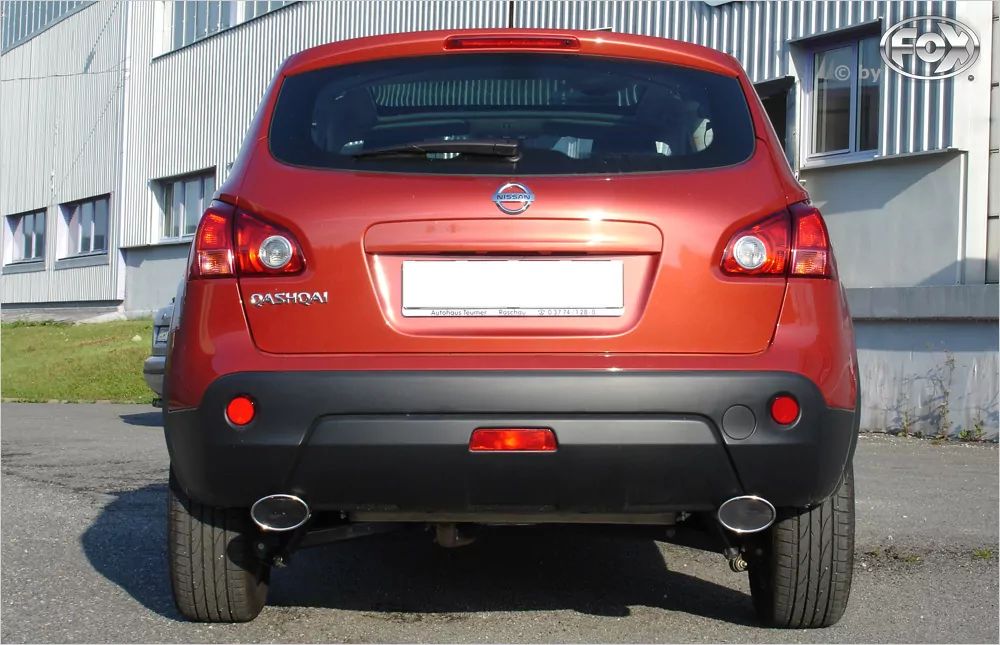 Nissan Qashqai - Diesel  Endschalldämpfer quer Ausgang rechts/links - 115x85 Typ 44 rechts/links