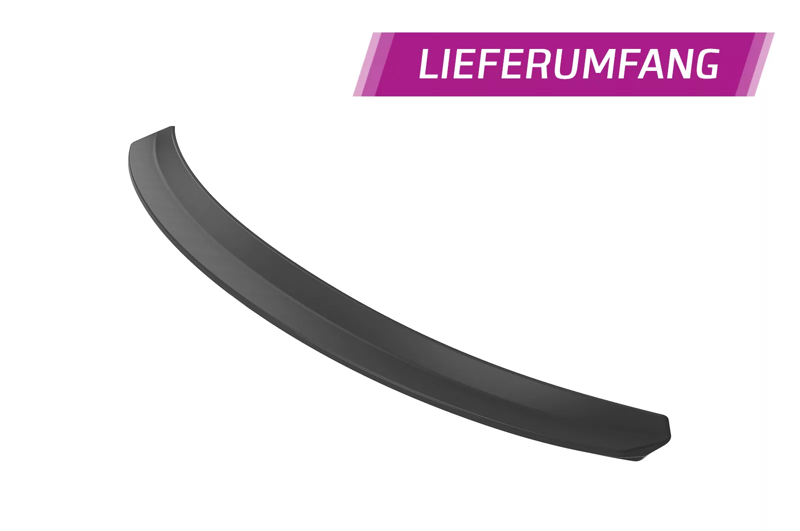 Heckflügel mit ABE für Tesla Model 3 HF985 Schwarz Strukturiert