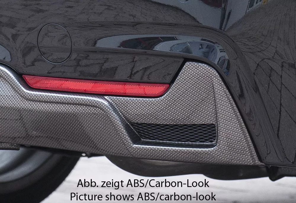 Rieger Heckeinsatz für BMW 4er F33  (3C) | Cabrio 03.13-06.15 (bis Facelift) nur für M-Paket-Heckschürze