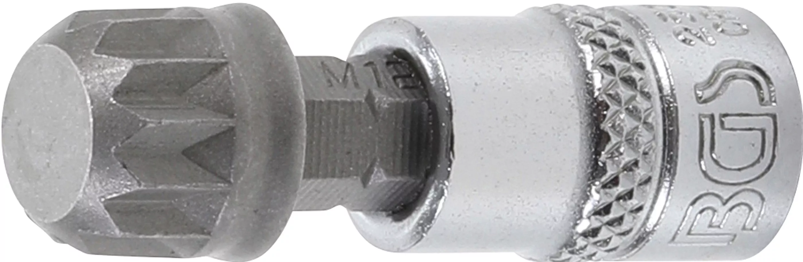 Bit-Einsatz | Antrieb Innenvierkant 6,3 mm (1/4") | Innenvielzahn (für XZN) M12