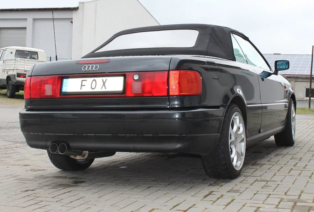Audi 80/90 - Typ 89, B3 Limousine/ Coupe/ 80 B4 - Cabrio  Endschalldämpfer - 2x76 Typ 10