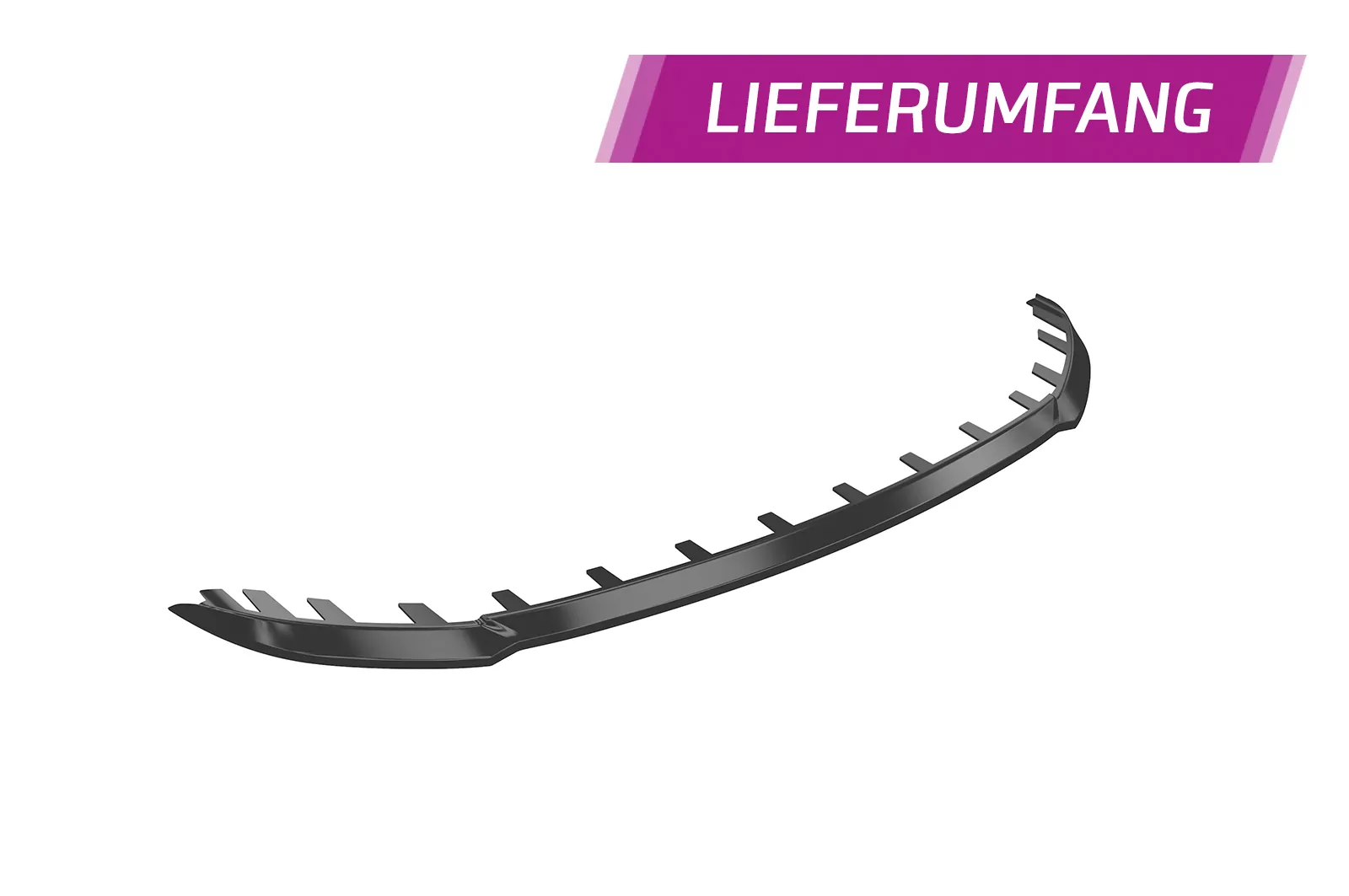 Cup-Spoilerlippe mit ABE für Kia Ceed (JD) GT/ Pro Ceed (JD) GT CSL743 Schwarz Strukturiert