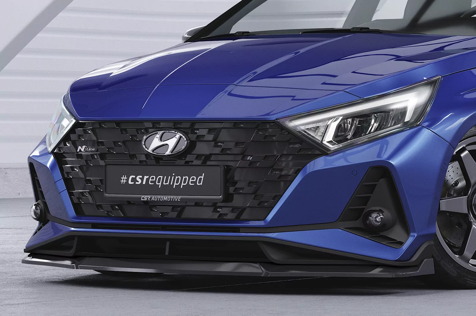 Cup-Spoilerlippe mit ABE für Hyundai I20 (BC3) N / N-Line CSL756 Schwarz Strukturiert