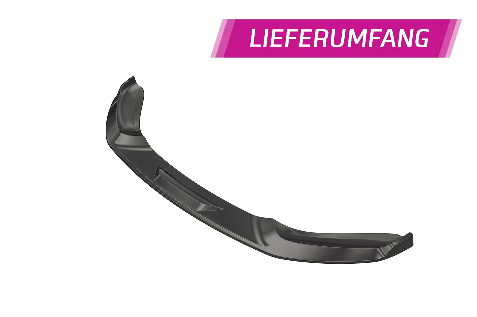 Cup-Spoilerlippe mit ABE für BMW 1er F20/F21 M-Paket CSL356 Strukturiert (schwarz matt)