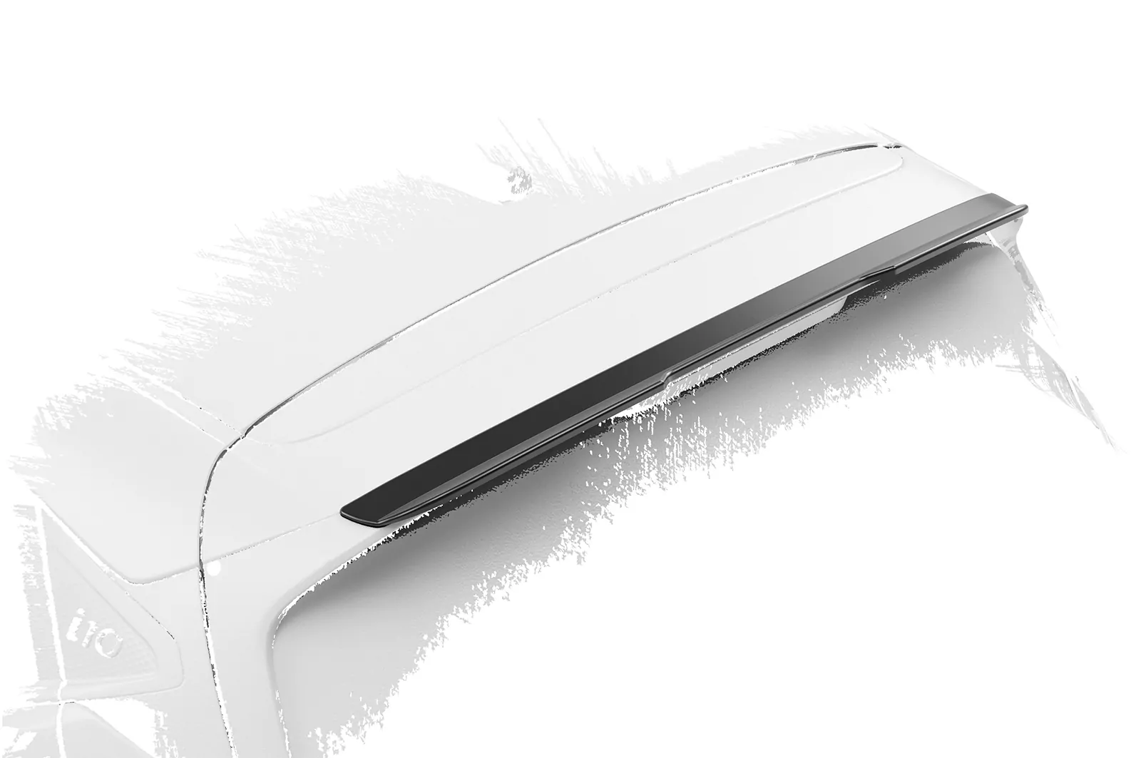 Heckflügel mit ABE für Hyundai i10 (3. Gen.) HF837 Schwarz Strukturiert