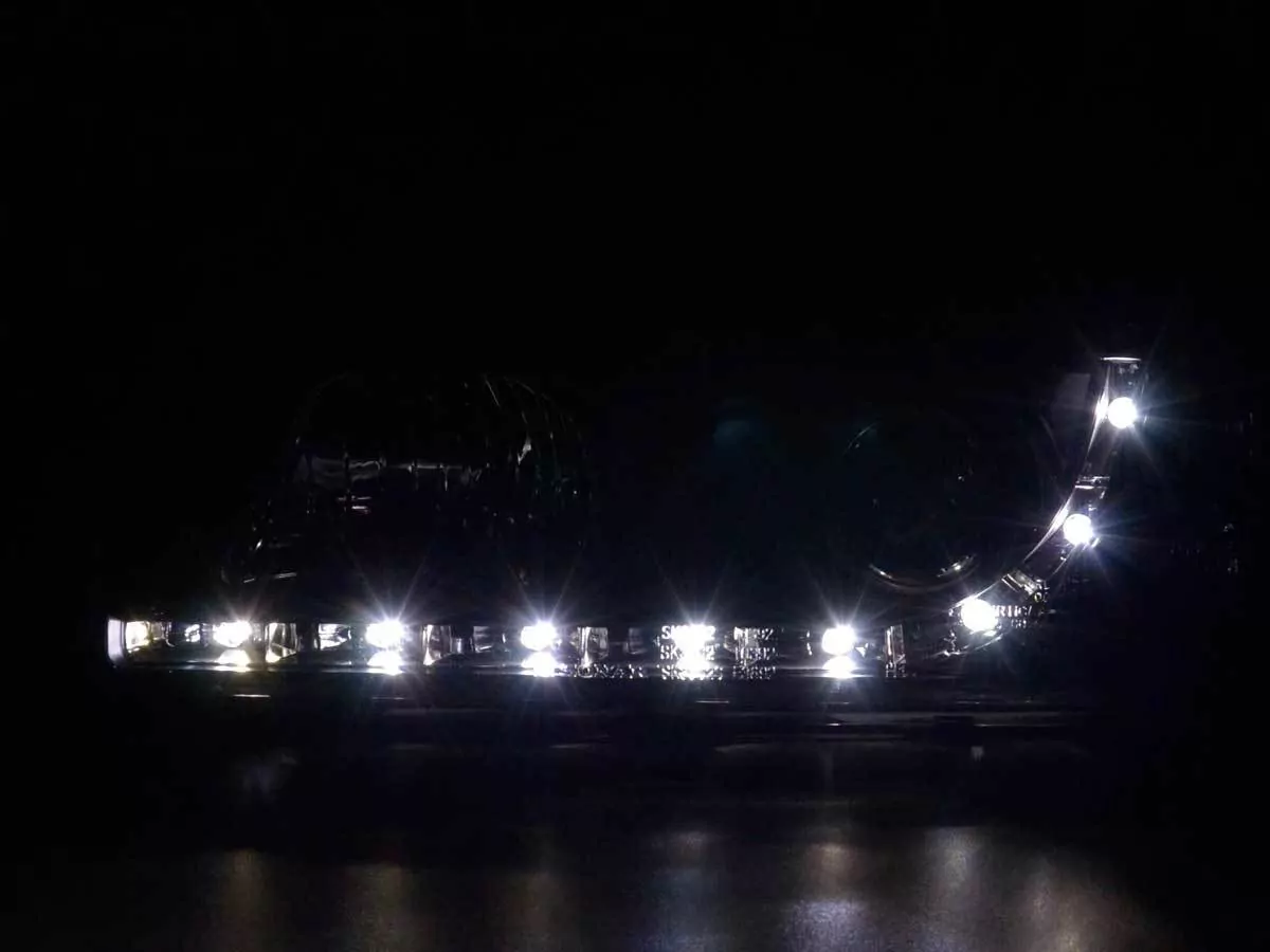 Scheinwerfer Set Daylight LED TFL-Optik BMW 3er Coupe, Cabrio Typ E36 Bj. 92-98 schwarz