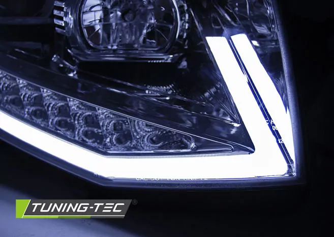 HEADLIGHTS TUBE LIGHT DRL CHROME fits VW T6 15-19