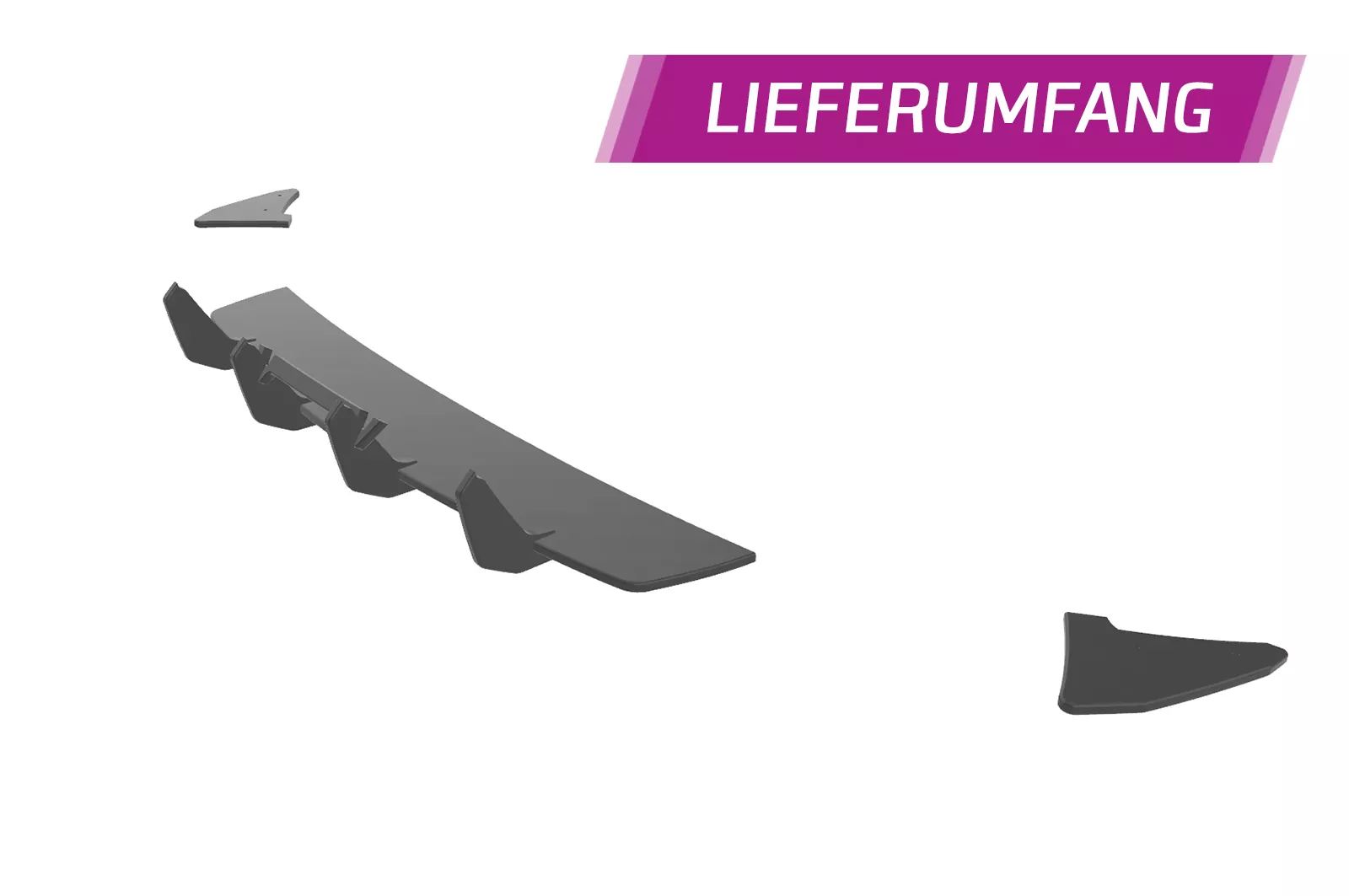 Racing Diffusor / Heckansatz für Seat Leon 3 (Typ 5F) SC Cupra HA310