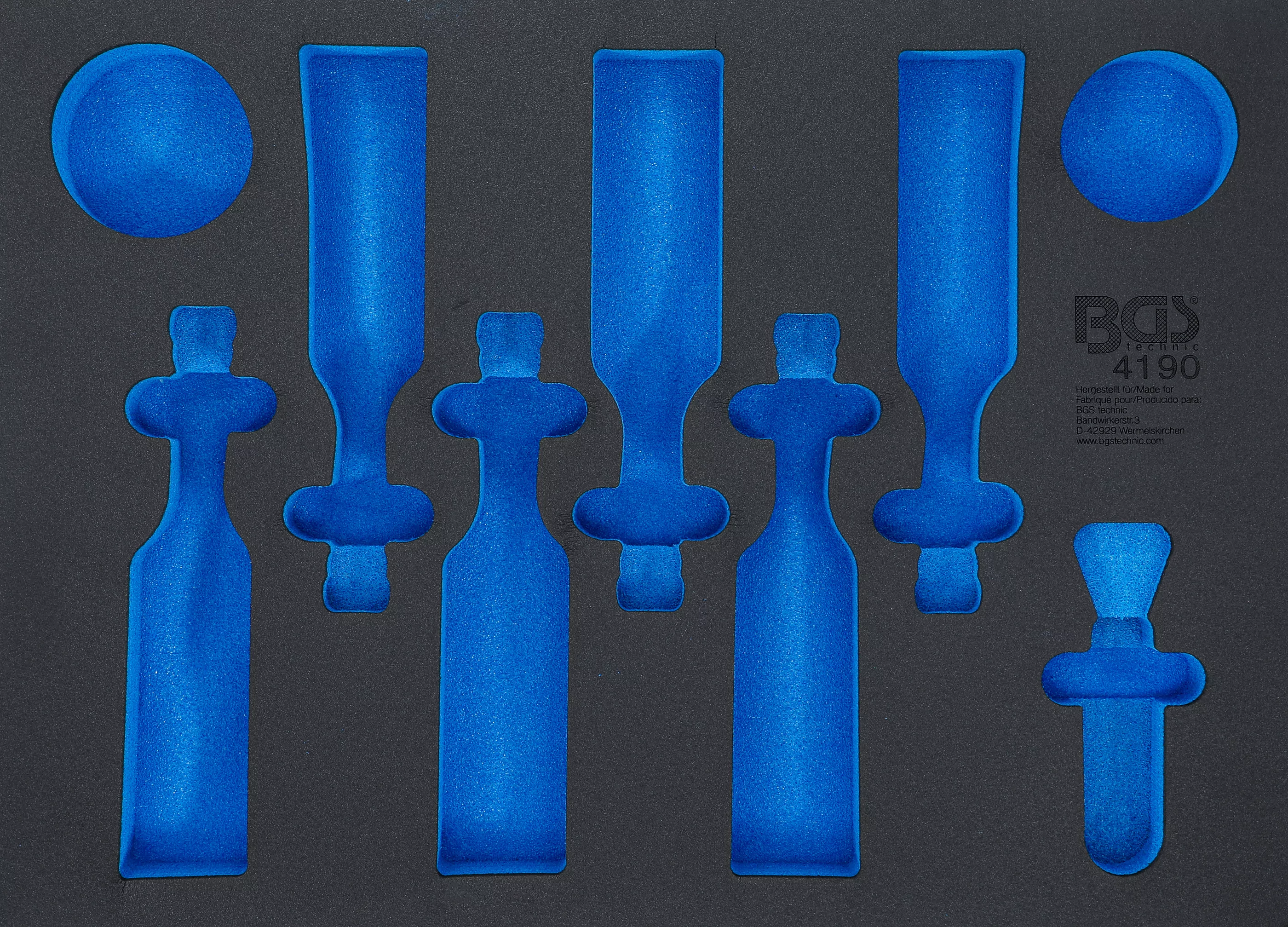 Werkstattwageneinlage 3/3 | leer | für Bier, Chips, Erdnüsse und Flaschenöffner